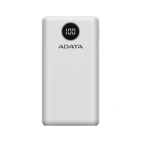 Cargador Portátil Adata P20000QCD, 20.000mAh, Blanco  