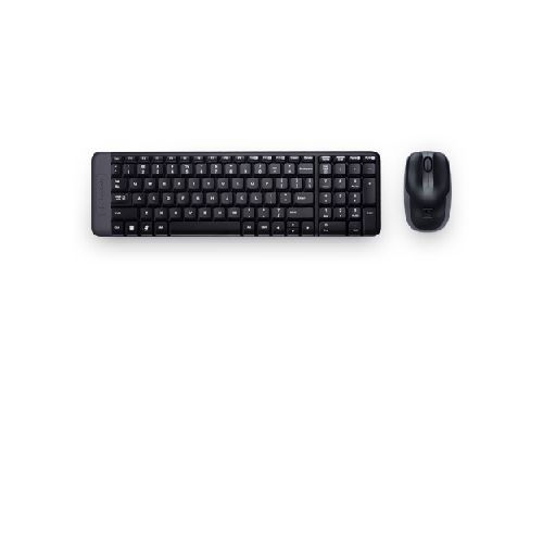 Kit de Teclado y Mouse Logitech MK220, Inalámbrico, USB, Negro (Español)  