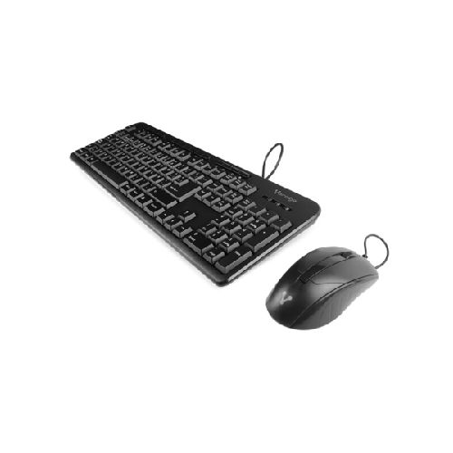 Kit de Teclado y Mouse Vorago KM-107, Alámbrico, USB, Negro (Español)  