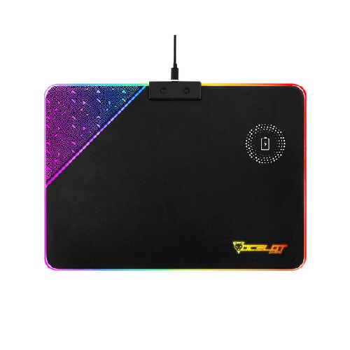 Mousepad Ocelot Gaming OMPR01 RGB, 35 x 25cm, Grosor 5mm, Negro  