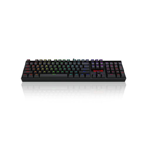 Teclado Gamer Redragon Mitra Black K551 RGB Rojo, Teclado Mecánico, Switch Red, Alámbrico, Español  