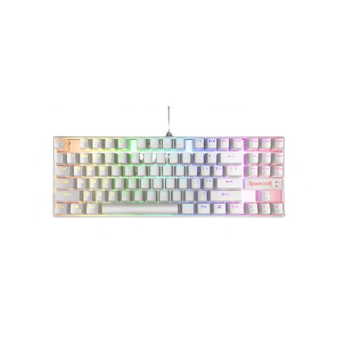 Teclado Gamer Redragon Kumara K552W RGB / Teclado Mecánico / Switch Red / Alámbrico / Blanco  