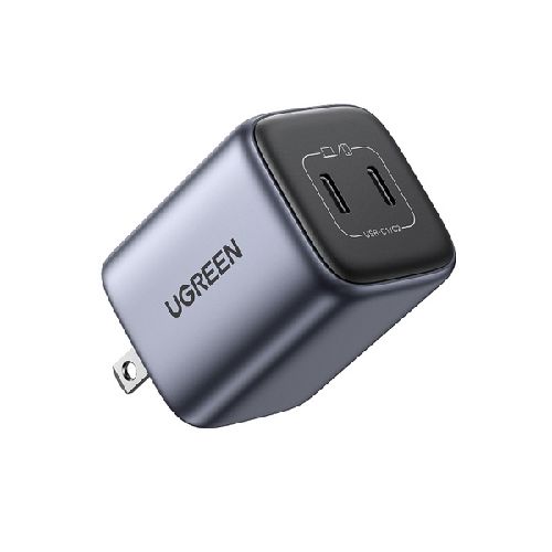 UGREEN Cargador de Pared Nexode Mini, 45W, 2x USB-C, Negro  