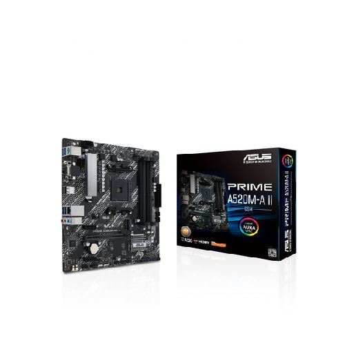 Tarjeta Madre ASUS Micro ATX PRIME A520M-A II CSM, S-AM4, A520, HDMI, 128GB DDR4 para AMD  