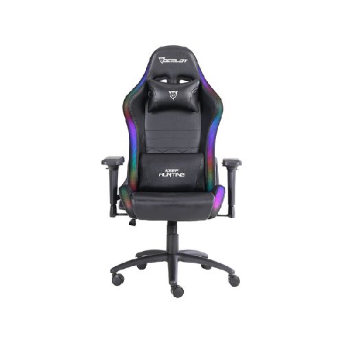 Ocelot Gaming Silla Gamer OSRGB, hasta 150kg, Negro  