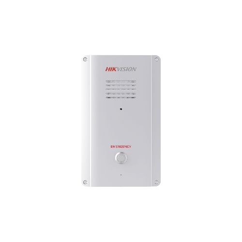 Panel de Alarma Hikvision de Pánico, Micrófono Integrado, Exterior IP65, Protección IK09, Modelo: DS-PEA101-V1-PS  