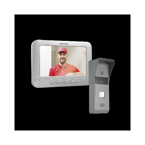 Kit de Videoportero Hikvision Analógico con Pantalla LCD a Color de 7