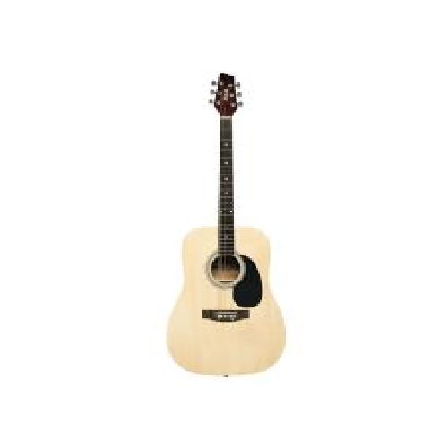 Guitarra Acústica SA20DNAT Dreadnought con Tapa Basswood, Natural  Stagg