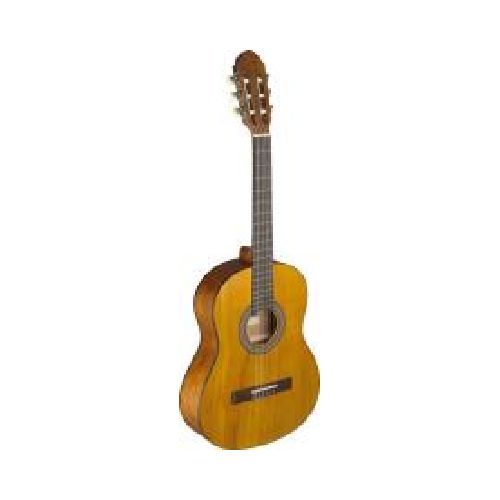 Guitarra Clásica Escala 3/4 Con Tapa de Linde C430MNATHYB, Natural  Stagg