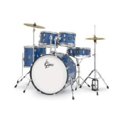 Baterias Acustica Renegade MOD. RGE625 con Atriles, Banco y Platillos, Blue Sparkle  Gretsch