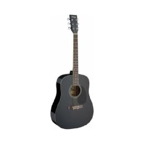 Guitarra SA20D BLK Acoustic Guitar, Negra  Stagg