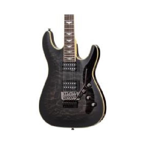 Guitarra Omen Extrm 6 Fr - Negro Transparente  Schecter