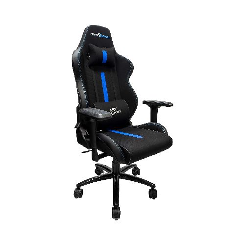 Silla Gamer Profesional Game Factor Azul / Negro Tela - Grupo Microtec