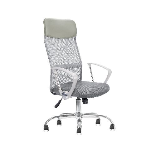 Silla Ejecutiva Economalla Blanca / Gris Mesh Econo-malla - Grupo Microtec