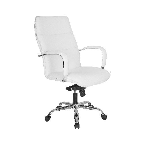 Silla Ejecutiva Piel Blanca AB2012 o Color A Eleccion - Grupo Microtec