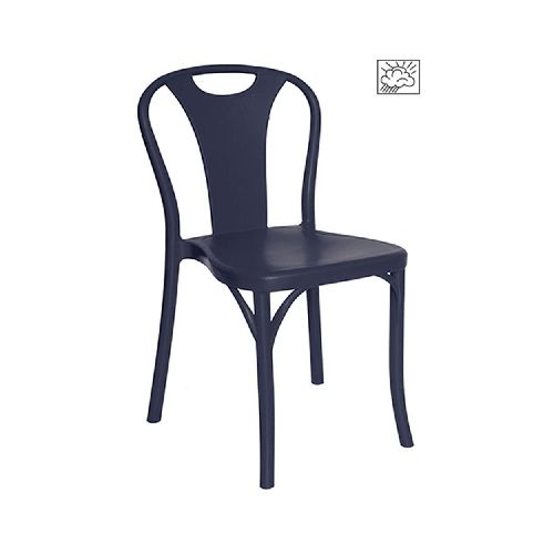 silla tolix PP negro Bistrot - Grupo Microtec