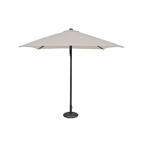 Parasol Eolo 2.5x2.5m Ezpeleta-Estructura de Aluminio color Gris Antracita y Toldo Olefin Color Arena - Grupo Microtec