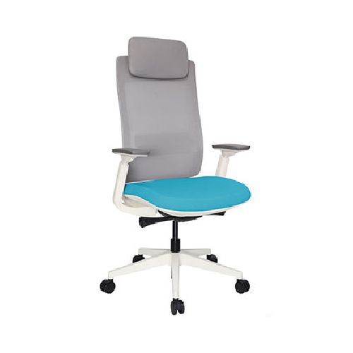 Silla Ejecutiva Quo OHE-805 blanco - Grupo Microtec