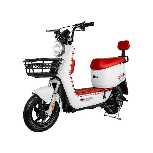 Bicicleta Electrica Luz Led Scooter 50 Km/h 3 Velocidades Color Rojo