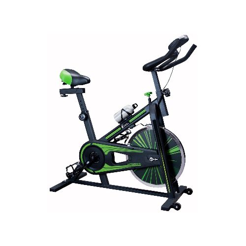 Bicicleta Fija 10kg Spinning Verde y Negro