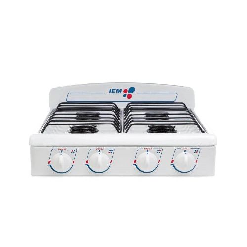 Parrilla de Gas 4 Quemadores IEM PSI51BB Blanca 51 cm  