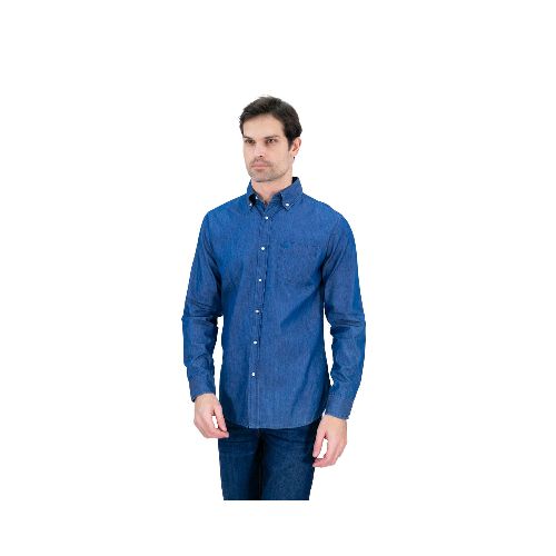 CAMISA CASUAL MANGA LARGA MEZCLILLA REGULAR - Gran Chapur | Compra en Línea | Porque sé vivir