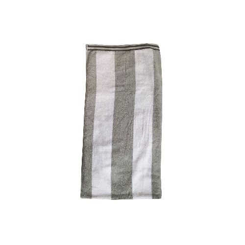 TOALLA PLAYA REVERSIBLE GRIS CLARO-GRIS OSCURO 87.5 X 175 CM  