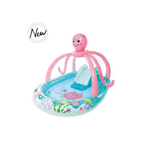 Piscina inflable con Centro de Actividades FRIENDLY OCTOPUS 2.34m x 1.83m x 1.5m Mayores de 2 años - Gran Chapur | Compra en Línea | Porque sé vivir