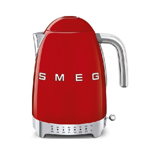 Hervidor Eléctrico Smeg KLF04RDUS de 1.7 L con Temperatura Variable Color Rojo  | ihdonline