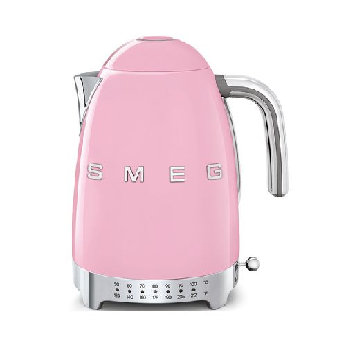 Hervidor Eléctrico Smeg KLF04PKUS de 1.7 L con Temperatura Variable Rosa  | ihdonline