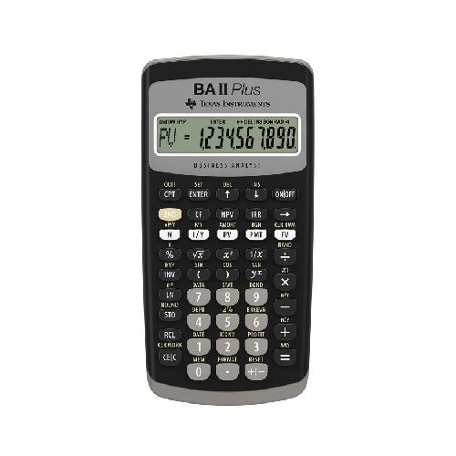 Calculadora Financiera Texas Instruments BAII Plus, 10 Dígitos  