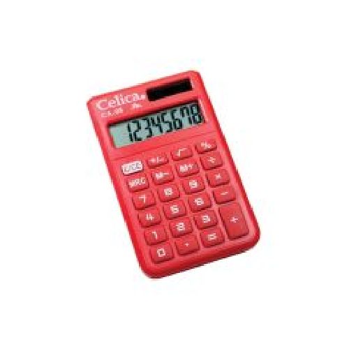 Calculadora Básica de Bolsillo Celica CA-08PK, 8 Dígitos, Solar/Batería  