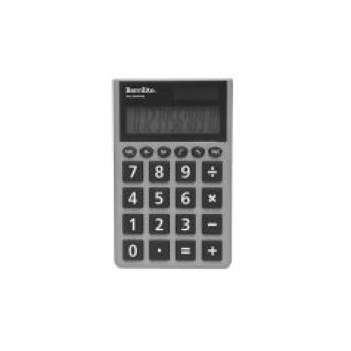 Calculadora Básica Bolsillo Barrilito 7785, 8 Dígitos, Solar/Batería  