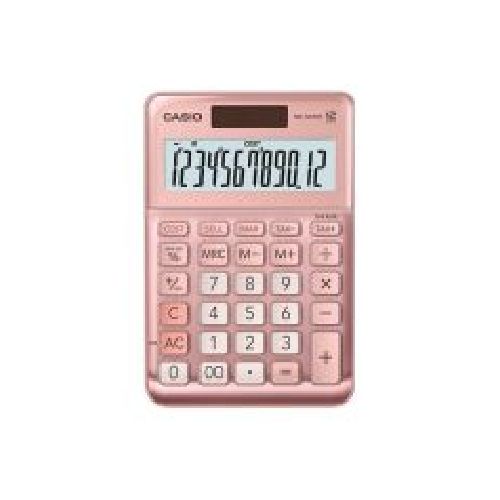 CALCULADORA DE ESCRITORIO CASIO MS-120FM-W-DP SOL/BAT. 12 DIG. GRIS  