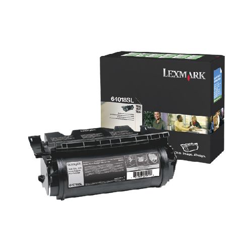 Tóner Lexmark 64018sl High Yield Print Cartridge Original, Negro  