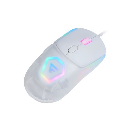 Mouse Gamer Game Factor Mog530, Alambrico, Rgb, Pixart 3327, 12000 Dpi, Blanco  