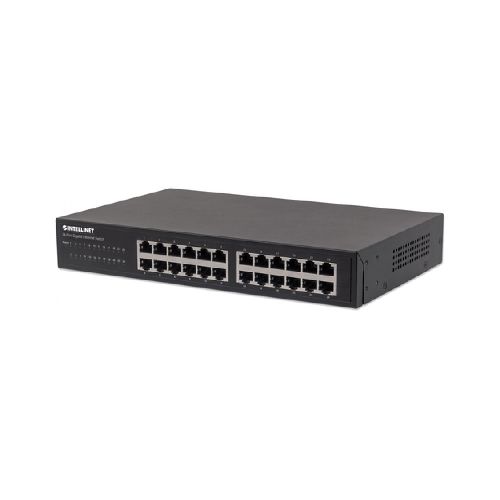 redes switch intellinet 561273 Switch Intellinet, 24 Puertos, Gigabit Ethernet (10/100/1000), 48 Gbit/s, Negro