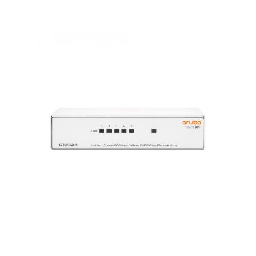 REDES SWITCH HP R8R44A Switch Hpe Aruba Instant On 1430 5g No Administrado, L2, Cantidad De Puertos 5, Gigabit Ethernet (10/100/1000), 10 Gbit/s, Blanco