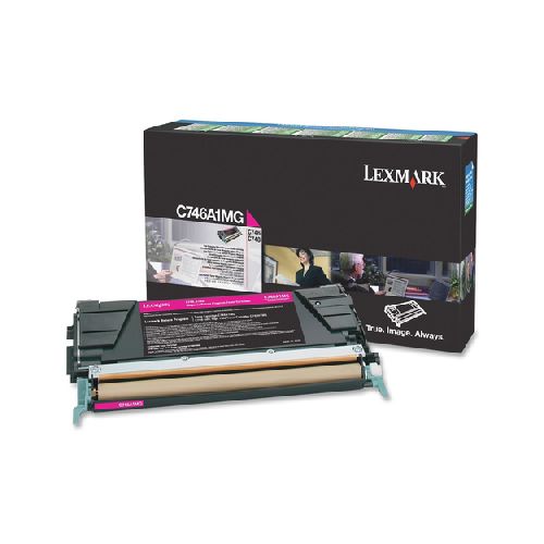 Tóner Lexmark C746a1mg Original, Magenta  