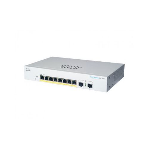 REDES SWITCH CISCO CBS220-8P-E-2G-NA Switch Cisco Cbs220-8p-e-2g Gestionado, L2, Rj-45 8, Gigabit Ethernet (10/100/1000), 8 Poe, Blanco