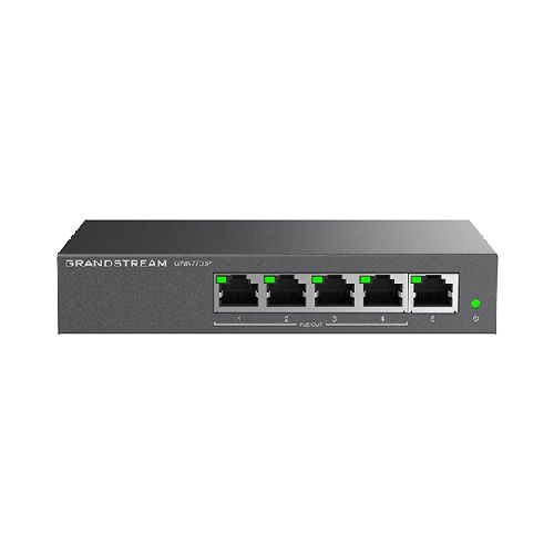 Switch Grandstream Networks Gwn7700p No Administrado, Rj-45 5, Gigabit Ethernet (10/100/1000), Negro  