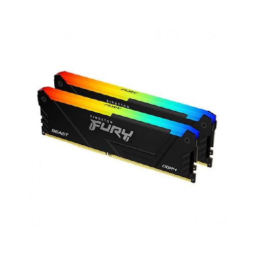 Memorias memorias ram dimm ddr4 kingston KF436C18BB2AK2/64 Memoria Ram Kingston Technology Fury Beast Rgb 64 Gb Ddr4, 3600 Mhz, 288-pin Dimm, ( 2 X 32 Gb)