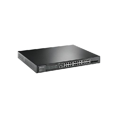 REDES SWITCH TP-LINK TL-SG3428MP Switch Tp-link Jetstream Tl-sg3428mp Gestionado, L2+, Rj-45 24, Gigabit Ethernet (10/100/1000), (poe +) 24, 1u, Negro