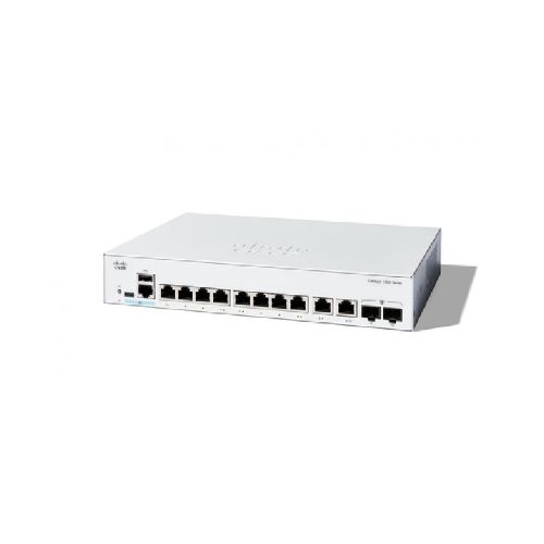 REDES SWITCH CISCO C1300-8T-E-2G Switch Cisco Catalyst Catalyst 1300 Gestionado, L2, Rj-45 8, Gigabit Ethernet (10/100/1000), Gris