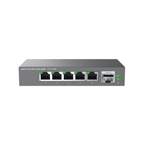 REDES SWITCH GRANDSTREAM GWN7701P Switch Grandstream Networks Gwn7701p No Administrado, Rj-45 8, Gigabit Ethernet (10/100/1000), 4 Poe, Negro