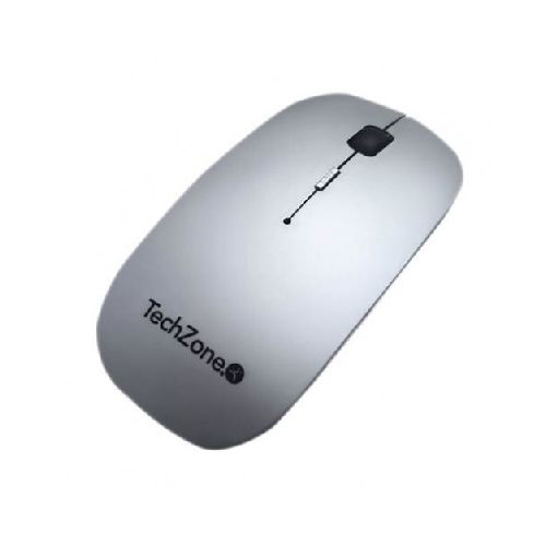 Mouses y accesorios de mouse mouse opticos/laser techzone TZ18MOUINAMP-PL Kit Mouse Inalambrico Recargable Y Mousepad Techzone , Inalambrico, 1600 Dpi, Color Plata, 4 Botones, Tz18mouinamp-pl