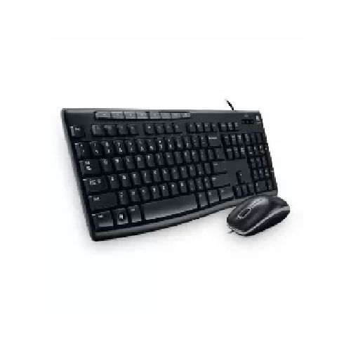 teclados Teclado+raton Alambrico Logitech 920-002716 Combo Teclado Multimedia Y Mouse Logitech Mk200, 8 Teclas Multimedia, Usb 2.0, Negro