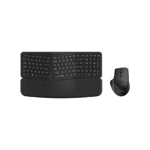 Kit De Teclado Y Mouse Acteck Mk650 Inalambrico, Ergonomico, Usb, Negro  