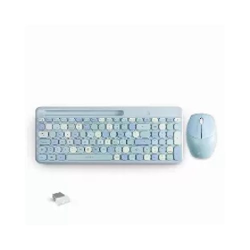 teclados teclado+raton inalambrico acteck AC-935197 Kit Teclado Y Mouse Acteck Creator Chic Colors Mk470 Inalambrico, Usb, Azul