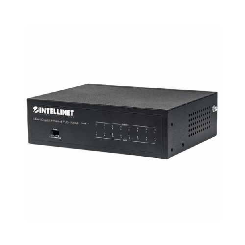 Switch Intellinet Switch Poe+ Gigabit Ethernet De 8 Puertos Gestionado, Rj-45 8, Gigabit Ethernet (10/100/1000), (poe +) 8, Negro  